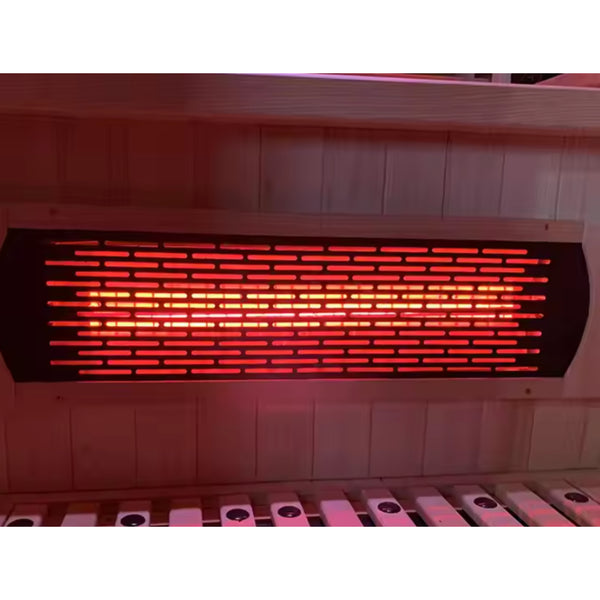 Infrared Sauna Cabin Built for Home Wellness, Canadian Hemlock Wood, Multi-Zone Heating, Digital Controls