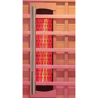 Infrared Sauna Cabin Built for Home Wellness, Canadian Hemlock Wood, Multi-Zone Heating, Digital Controls